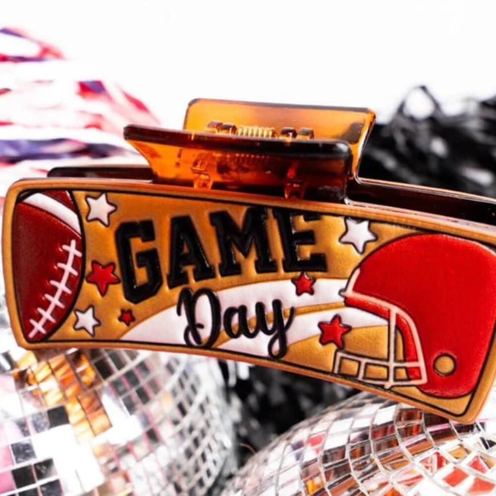 Game Day hair clip